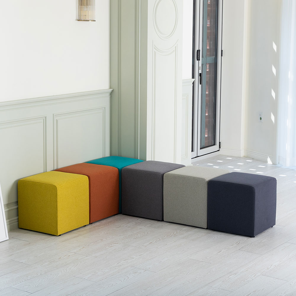 티스툴[사각]. T-stool (다크오렌지)