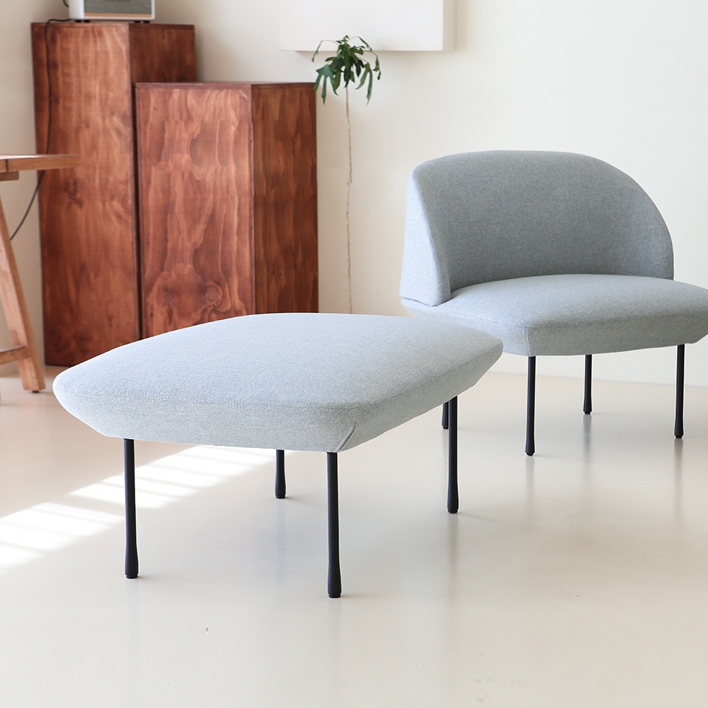 리파 싱글 벤치. Lipa single bench (라이트블루)