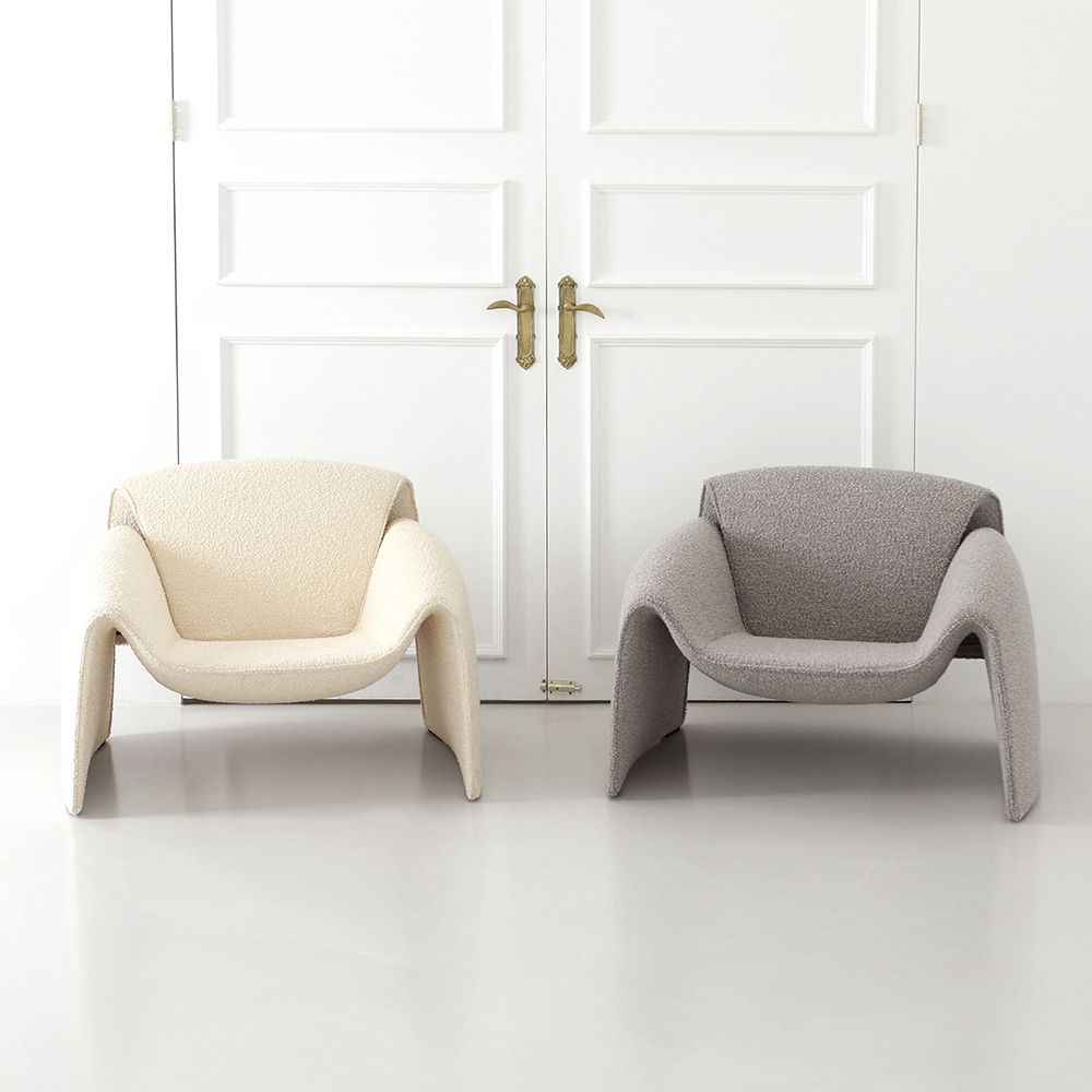 테일러 라운지 체어. Taylor lounge chair (아이보리)