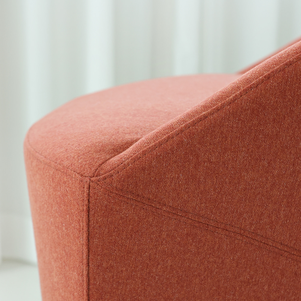 도브 라운지 체어. Dove lounge chair (다크오렌지)