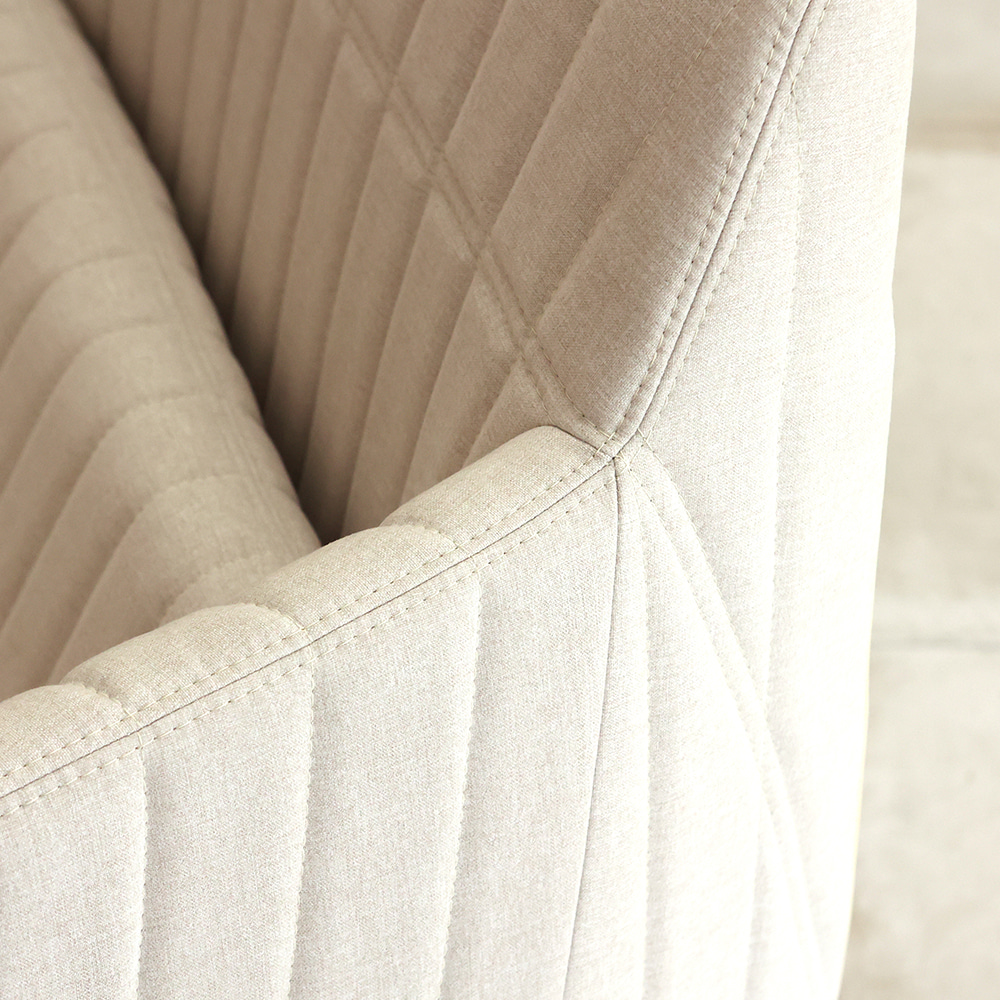 프린스 싱글 소파. Prince single sofa (크림)