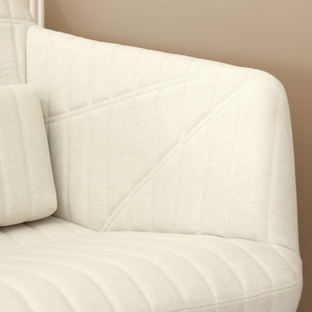 프린스 싱글 소파. Prince single sofa (크림)