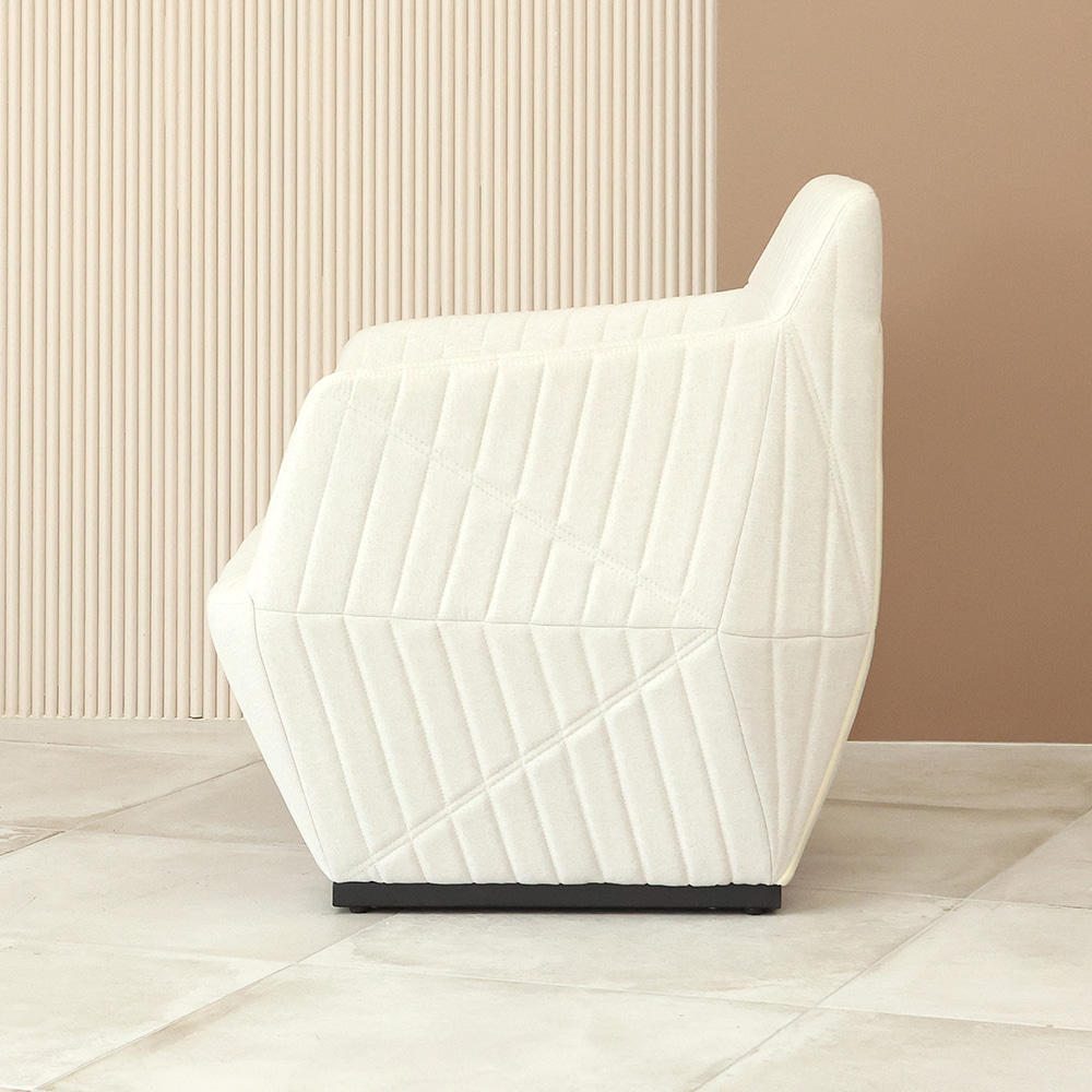 프린스 싱글 소파. Prince single sofa (크림)