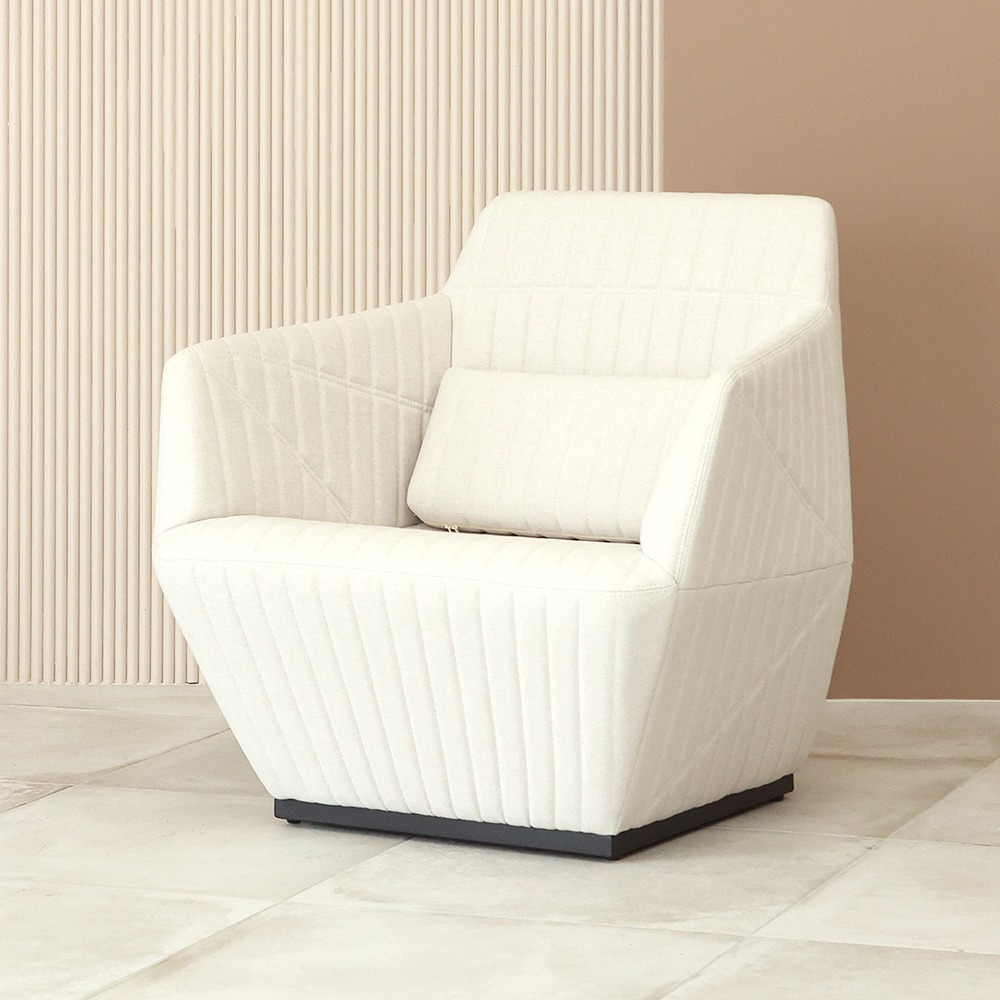 프린스 싱글 소파. Prince single sofa (크림)