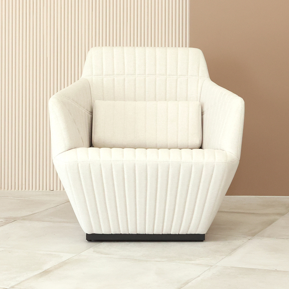 프린스 싱글 소파. Prince single sofa (크림)