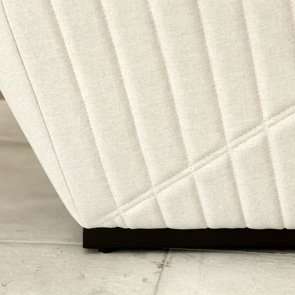 프린스 싱글 소파. Prince single sofa (크림)