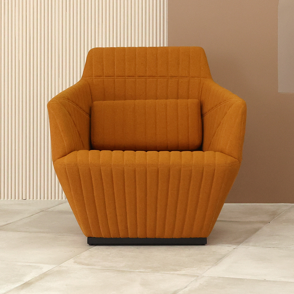 프린스 싱글 소파. Prince single sofa (머스타드)