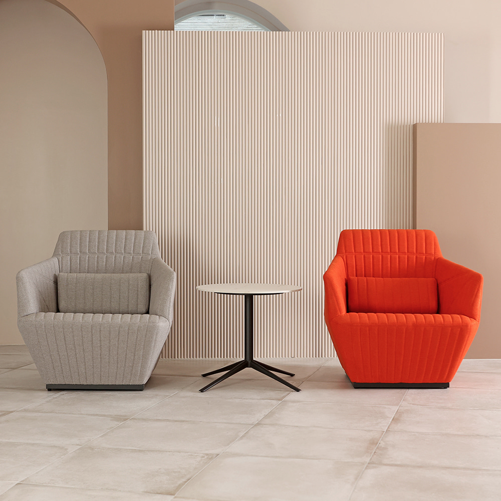 프린스 싱글 소파. Prince single sofa (머스타드)