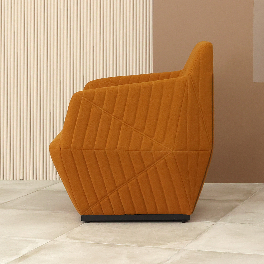 프린스 싱글 소파. Prince single sofa (머스타드)