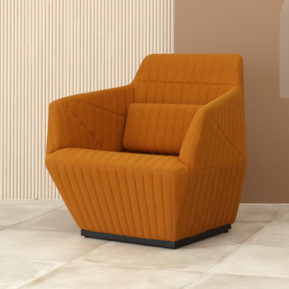 프린스 싱글 소파. Prince single sofa (머스타드)