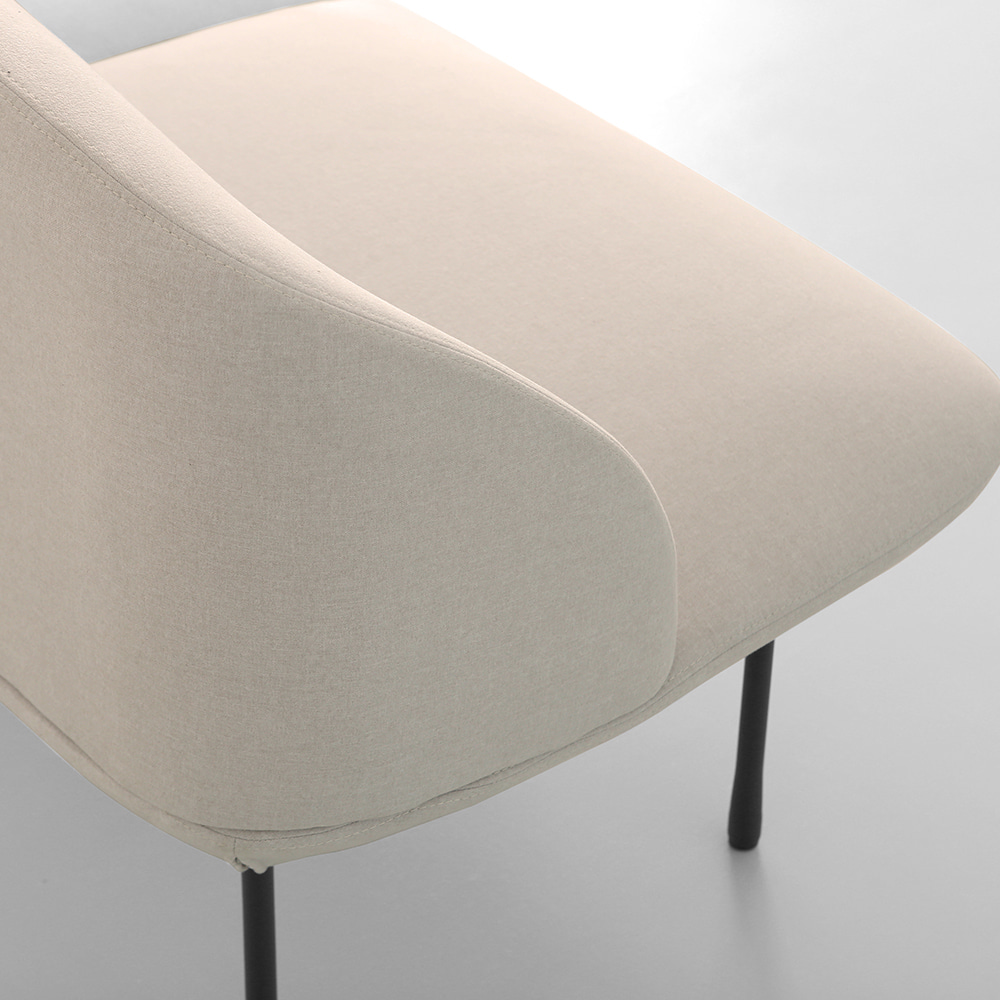 리파 싱글 소파. Lipa single sofa (크림)