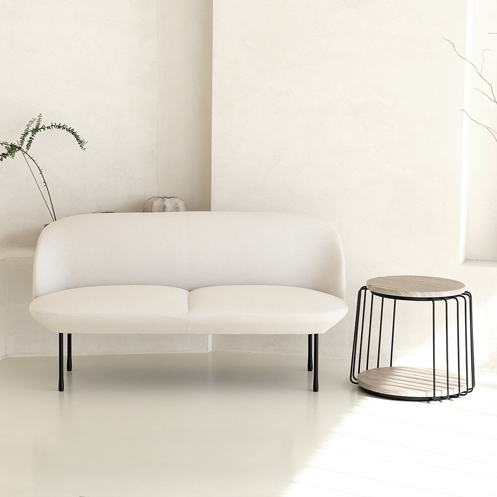 리파 2인 소파. Lipa 2 seater sofa (크림)