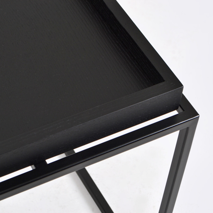 트레이 사이드 테이블. Tray side table (블랙)