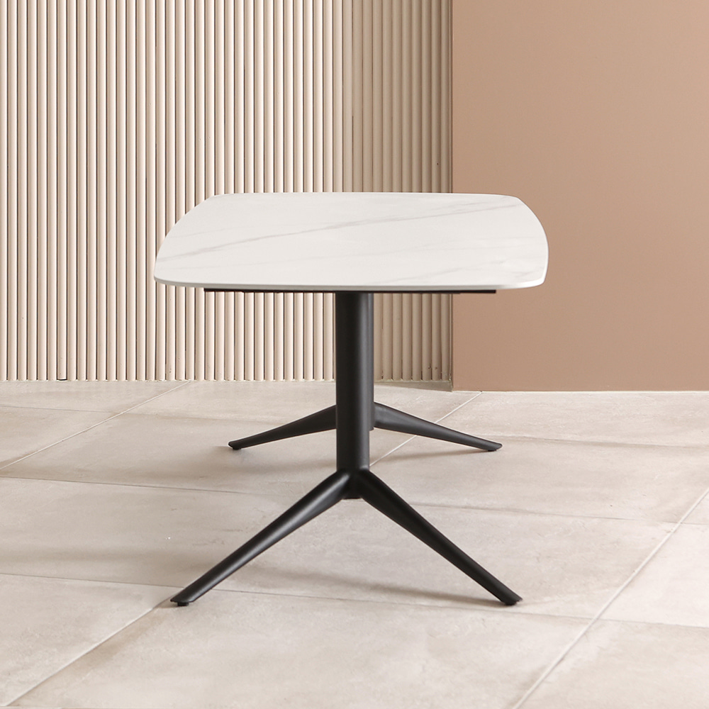 브릿지 소파 테이블. Bridge sofa table (화이트-세라믹)