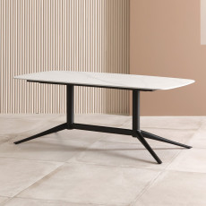 브릿지 소파 테이블. Bridge sofa table (화이트-세라믹)