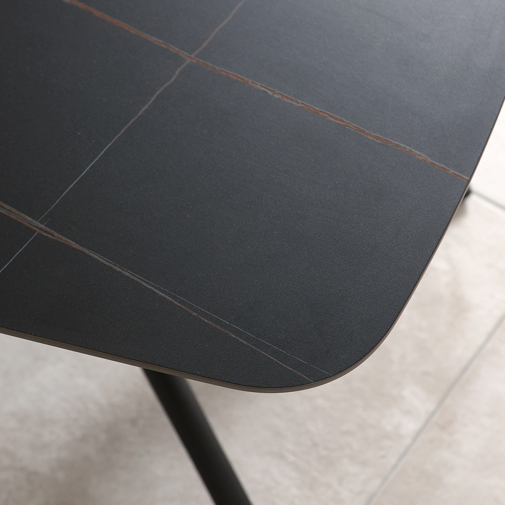 브릿지 소파 테이블. Bridge sofa table (블랙세라믹)