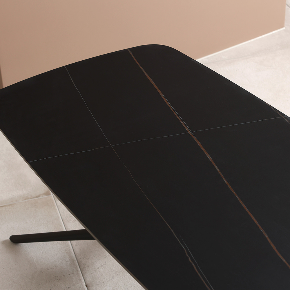 브릿지 소파 테이블. Bridge sofa table (블랙세라믹)