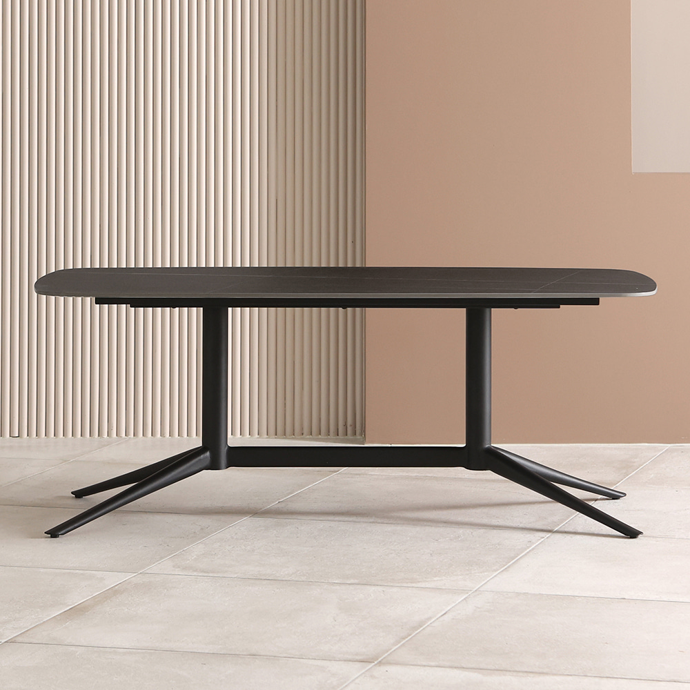 브릿지 소파 테이블. Bridge sofa table (블랙세라믹)