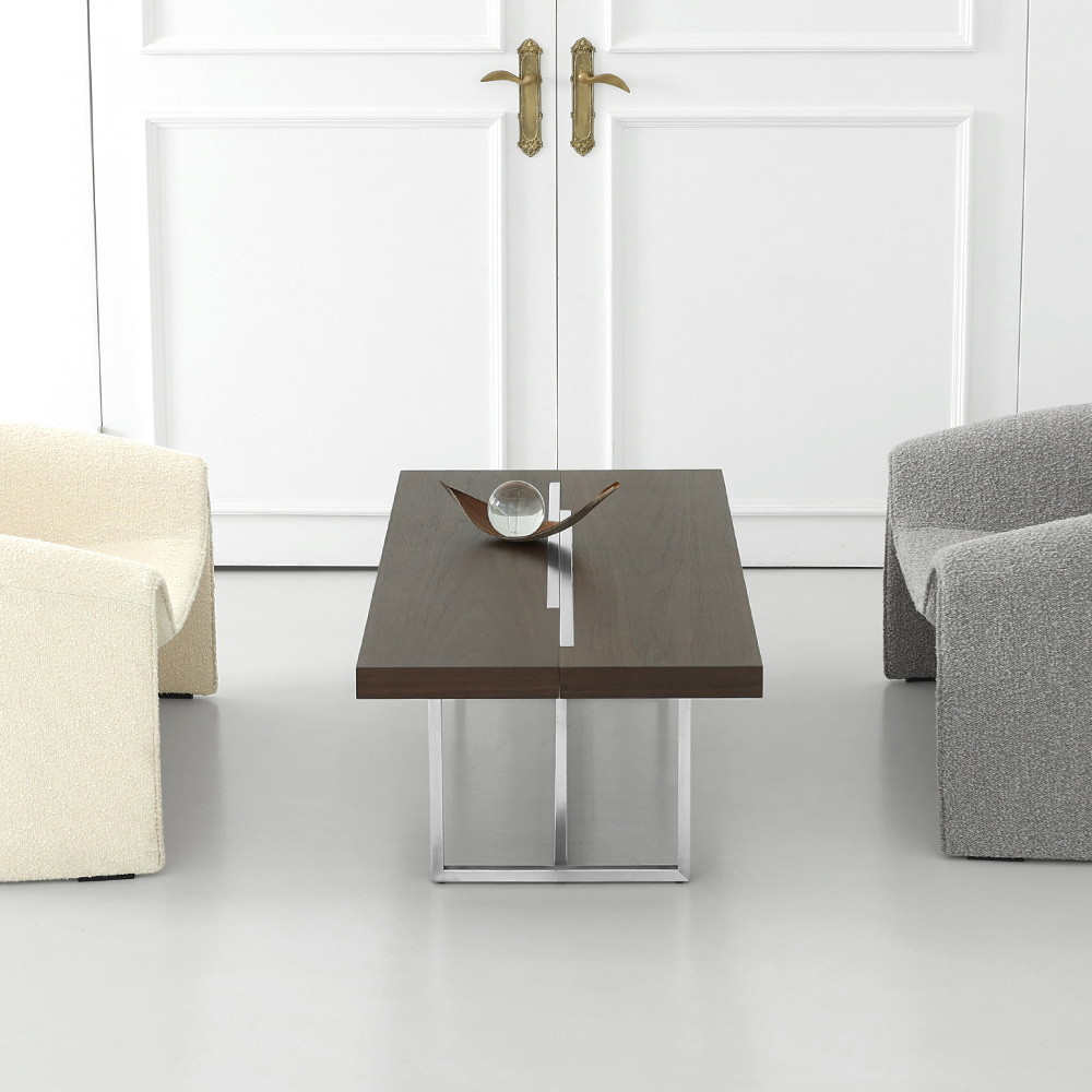 스테레오 소파 테이블. Stereo sofa table (월넛)