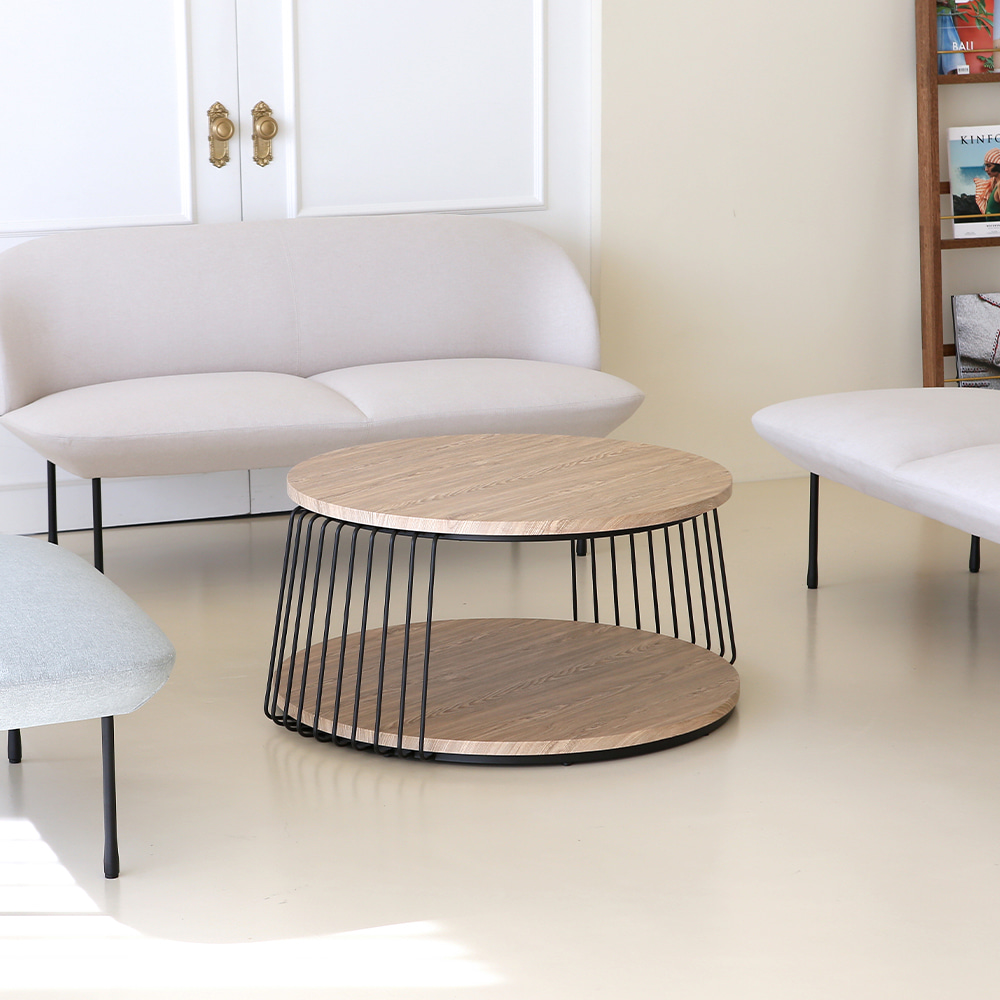 위드 라운드 테이블. Weed round table (오크)