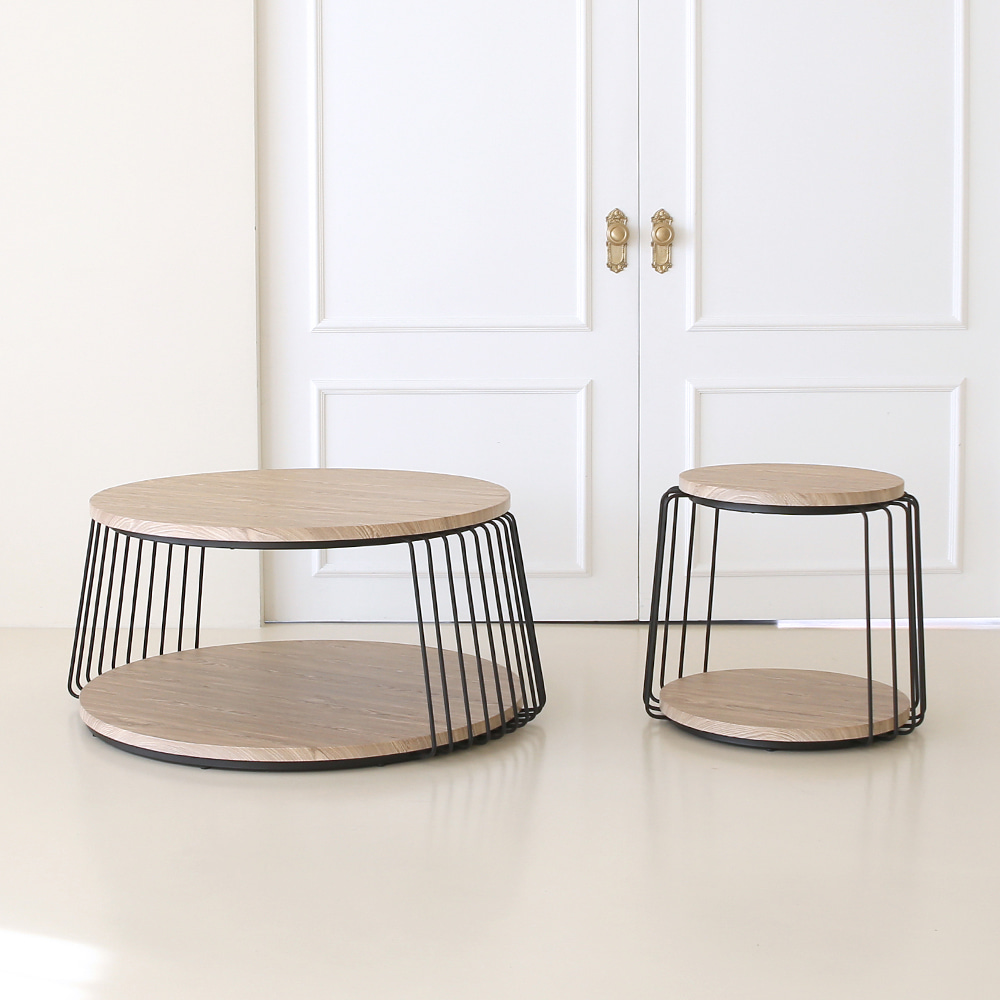 위드 라운드 테이블. Weed round table (오크)