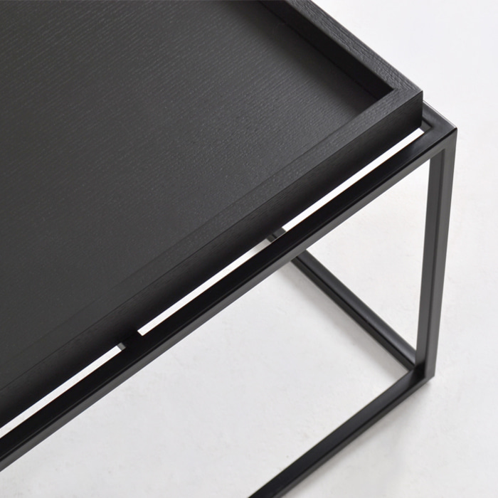 트레이 소파 테이블. Tray sofa table (블랙)