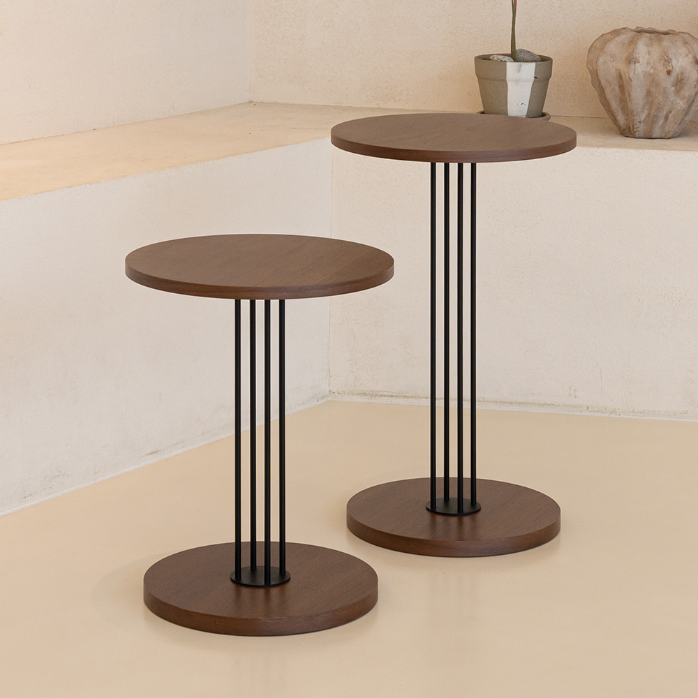 룽고 로우 사이드 테이블. Lungo Low Side Table (월넛)