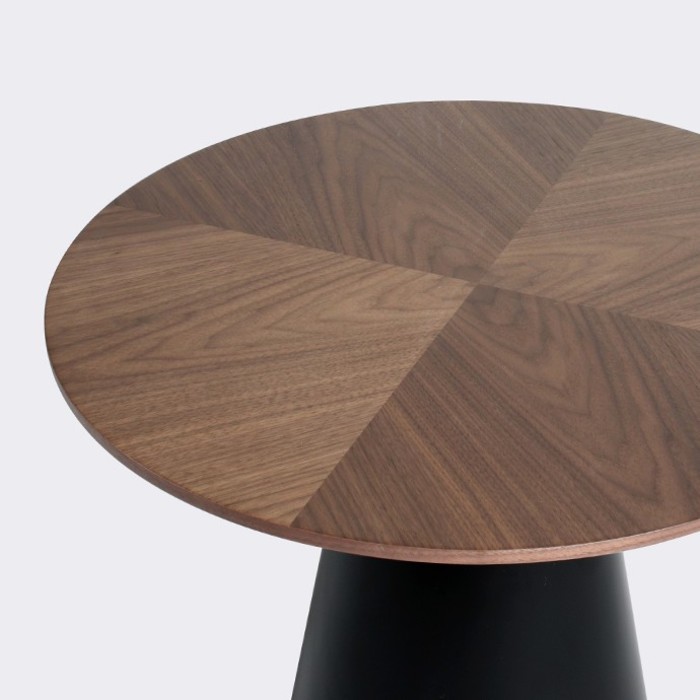 코운 라운드 테이블. Coon round table (월넛-블랙)