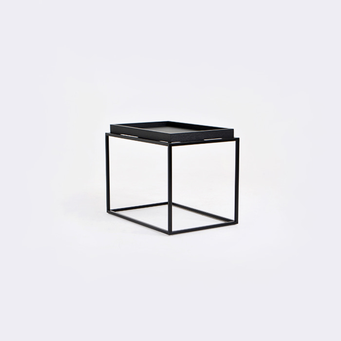 트레이 사이드 테이블. Tray side table (블랙)