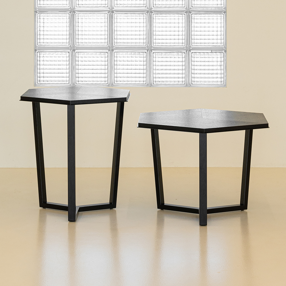 맨션 소파 테이블. Mansion Sofa Table (블랙)