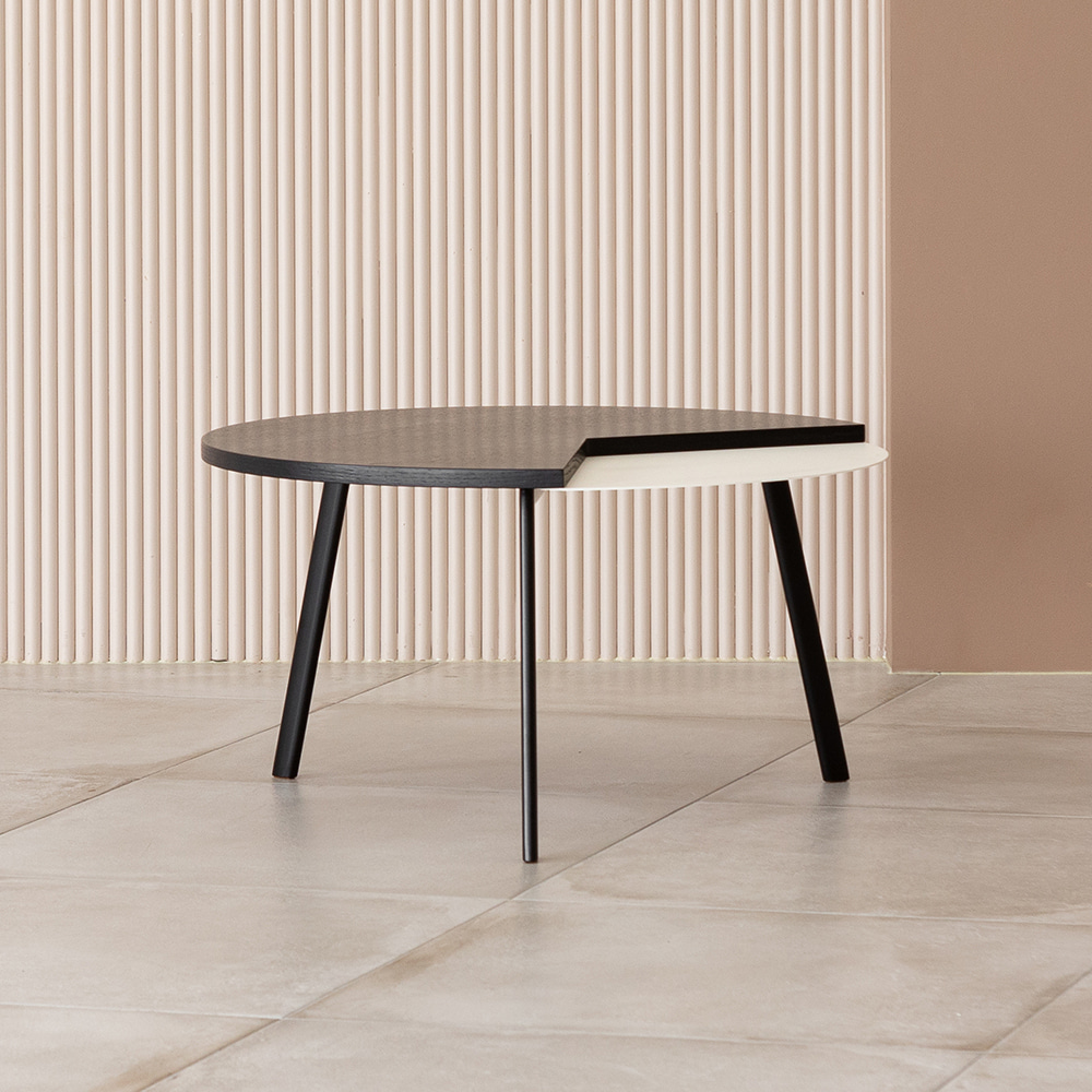 팩맨 소파 테이블. Packman sofa table (화이트블랙)
