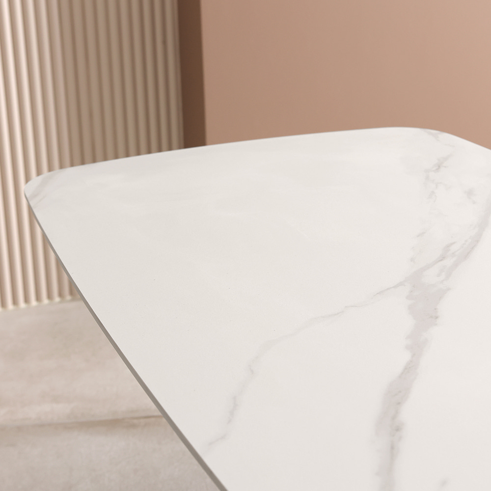 브릿지 소파 테이블. Bridge sofa table (화이트-세라믹)