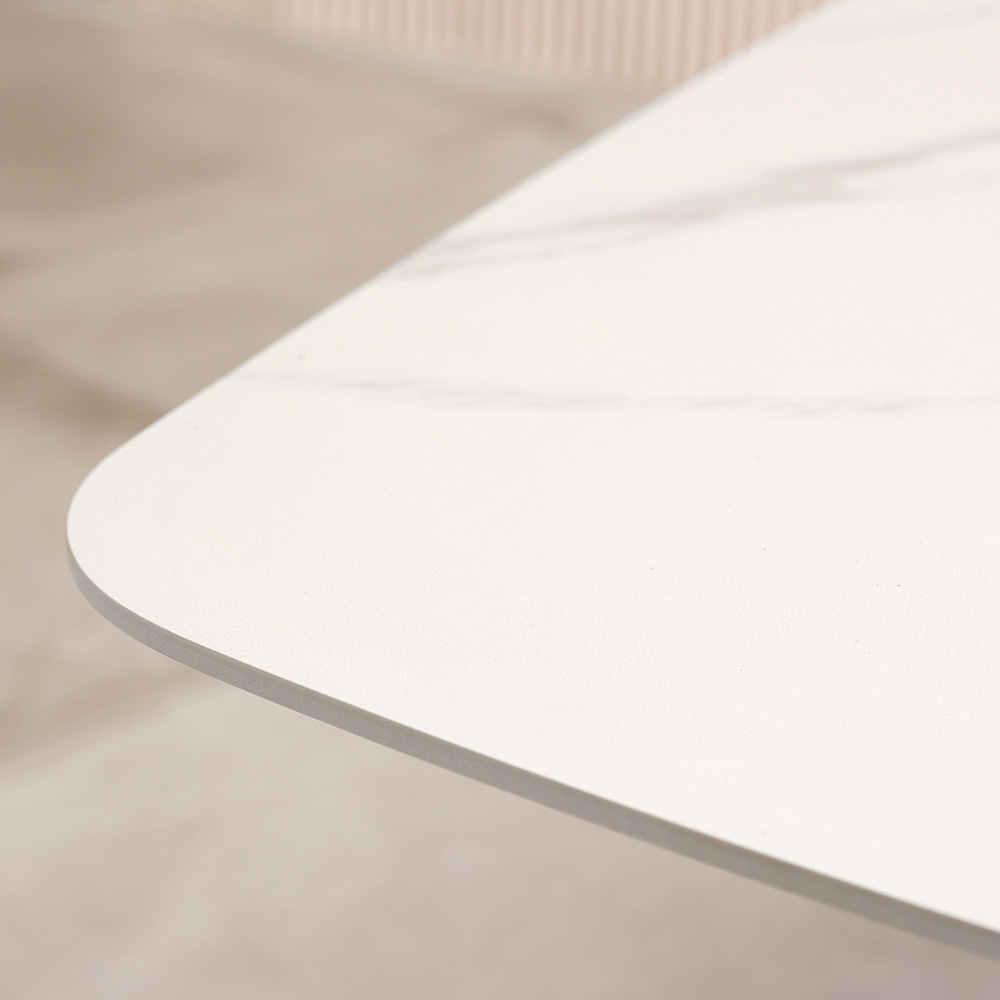 브릿지 소파 테이블. Bridge sofa table (화이트-세라믹)