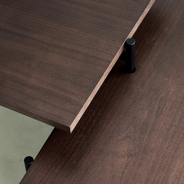 트윈 소파 테이블. Twin sofa table (월넛))