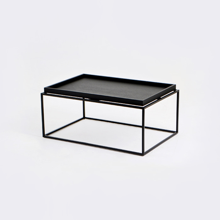 트레이 소파 테이블. Tray sofa table (블랙)
