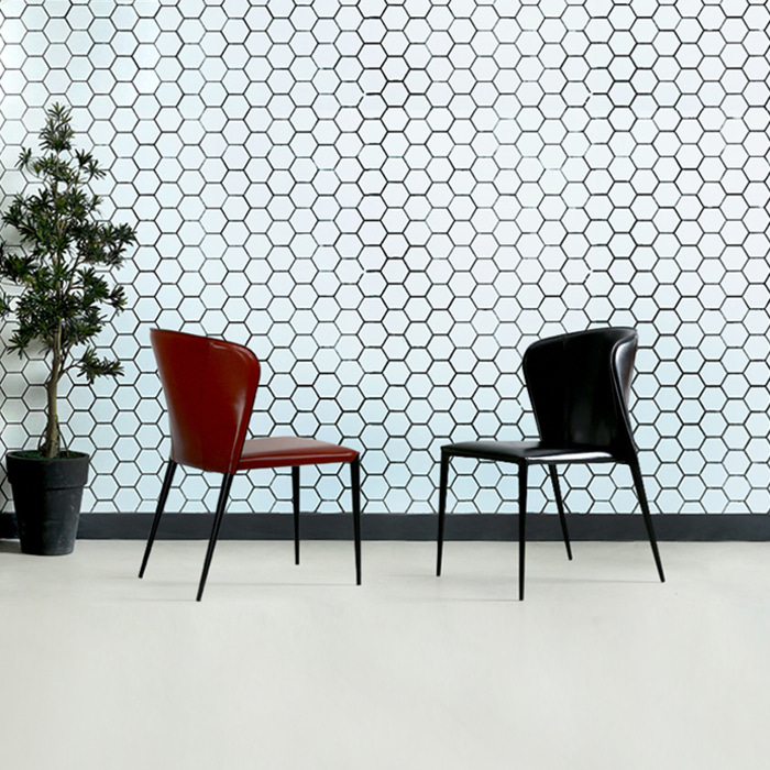 샤룬 체어. Syarun chair (버건디)