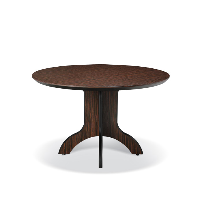 흑단/티크 원형 탁자