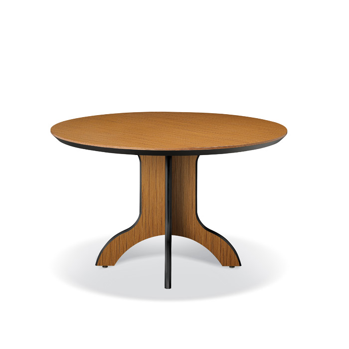 흑단/티크 원형 탁자