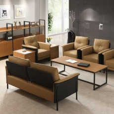 라페 인조가죽 소파(브라운)