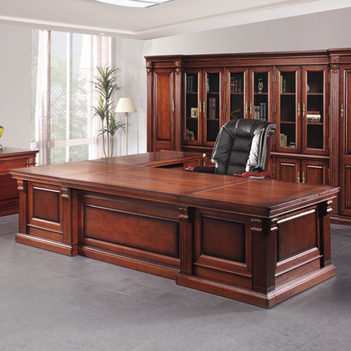 IN-P17 칼리지 프레지던트 책상(오크원목)