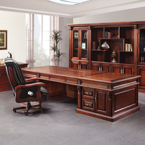 IN-P23D 지모 캔싱턴 프레지던트 양수책상(오크원목)