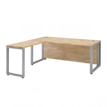 UFS-703 P 중역용 사이드형 책상(30T 멀바우, 고무나무 집성원목)