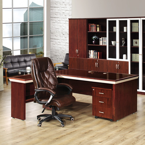 IN-1011 우드락 중역용책상(브론즈유리포함)