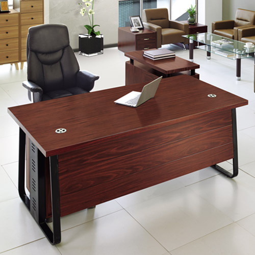 IN-9002 우드락 중역용책상 (유리포함)
