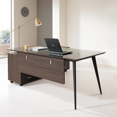 우드락 9000 중역용책상 (유리&가림판포함)