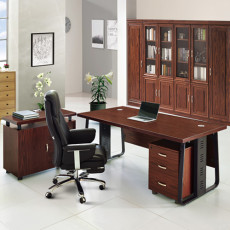 우드락 중역용책상 (유리포함)