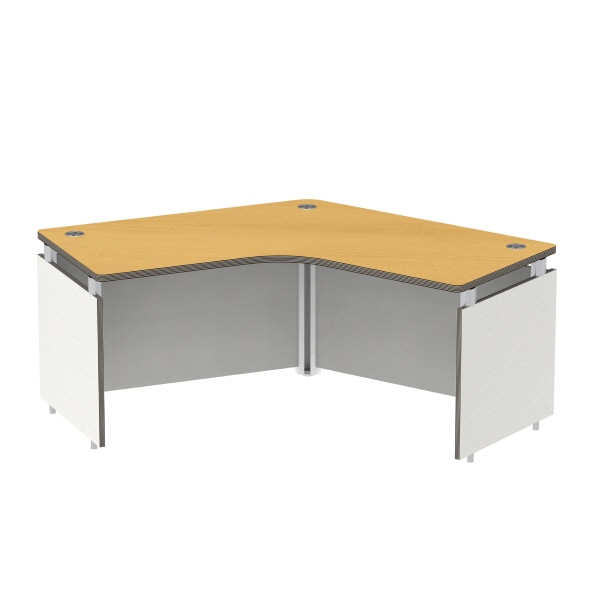 유퍼스 120도 책상 (하부목재)