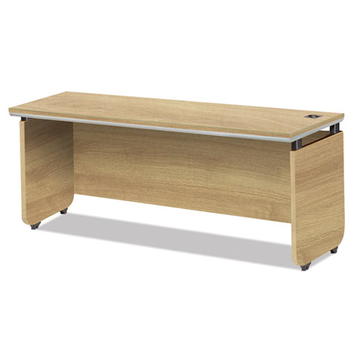 라이트월넛 고급탑형책상 (투명유리포함)