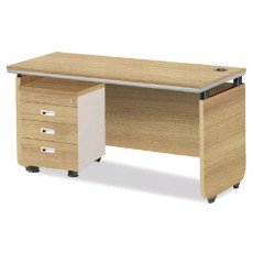 라이트월넛 고급탑형책상 (투명유리포함)