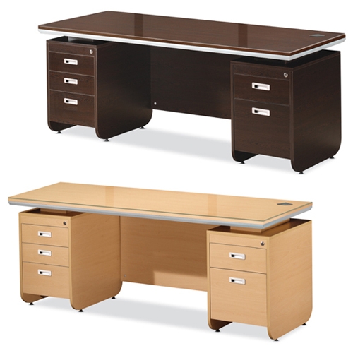 중역양수책상 (유리포함)